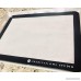 Modern 12x16 Half Sheet Black and White Professional Non-Stick Silicone Baking Mat - B0789DNQNS